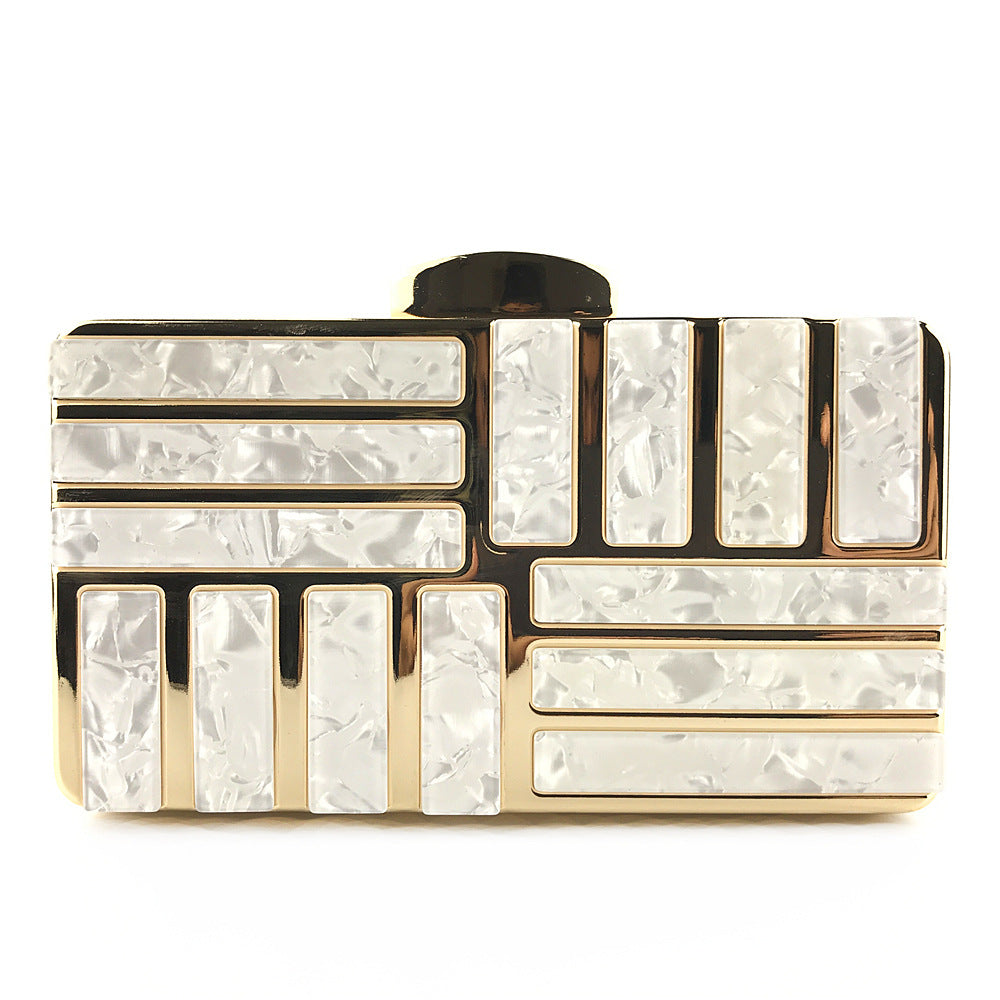Gold Acrylic Clutch Bags For Women 2019 New Shoulder Bag Fashion Gold Acrylic Clutch Bags For Women 2019 New Shoulder Bag Fashion